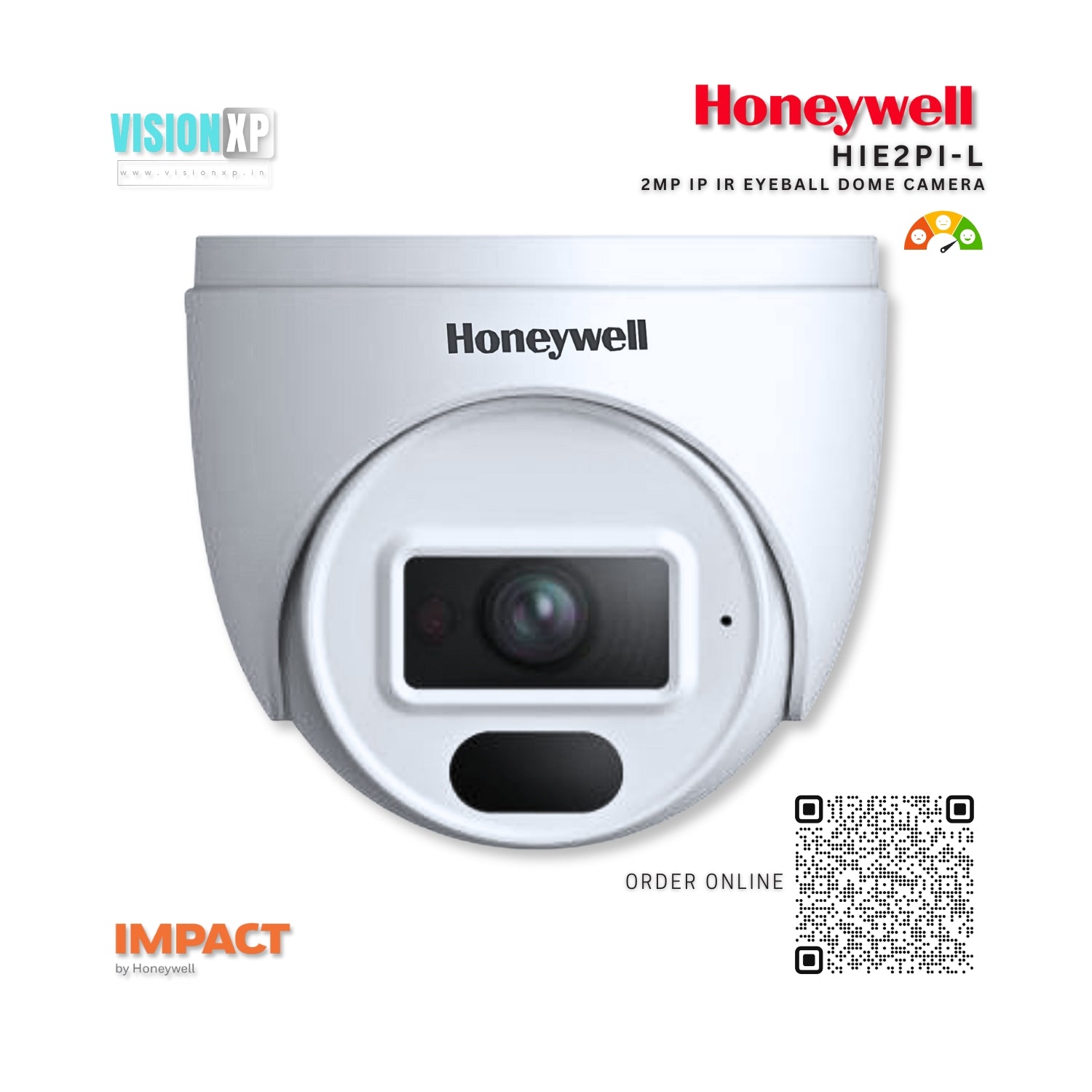 Honeywell HIE2PI-L 2MP IP IR Eyeball Dome Camera Honeywell HIE2PI-L 2MP IP IR Eyeball Dome Camera